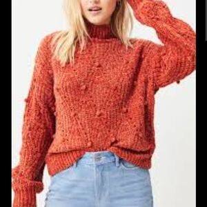 PacSun Lost + Wander Chenille Textured 3D Chunky Knit Sweater